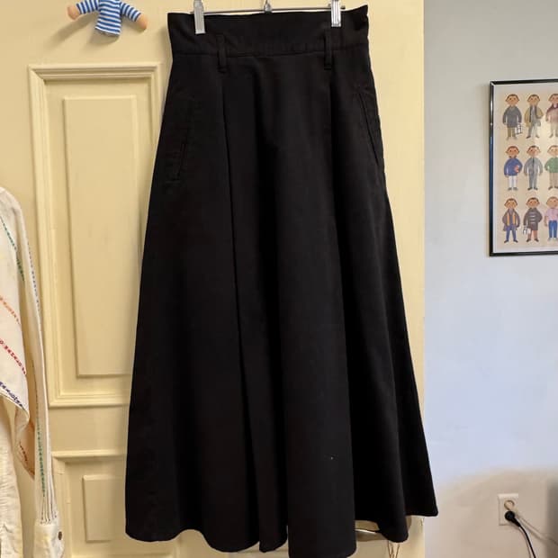 오조크 플레어 헤비 밴딩 스커트