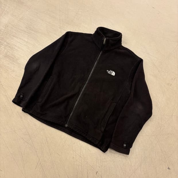 노스페이스 블랙 플리스 집업