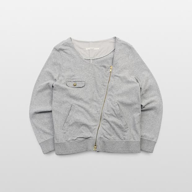 MACPHEE Asymmetrical Zip Cotton Jacket M