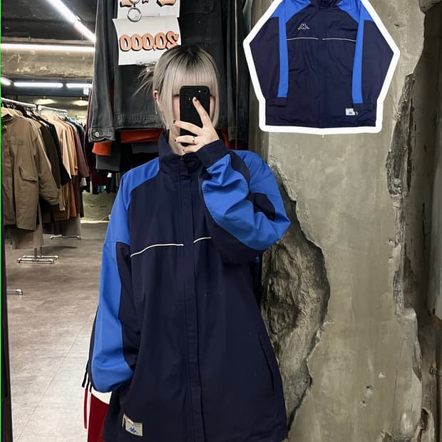 카파 바람막이 점퍼 네이비 #csz2916