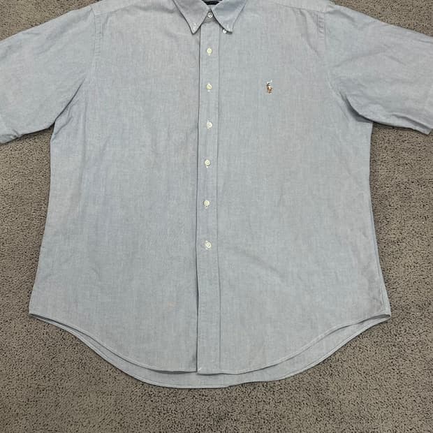 (F) 폴로 랄프로렌 솔리드 반팔 셔츠