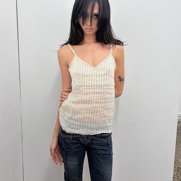 끌로에 by 피비 파일로 2005S/S 스트라이프 탱크탑