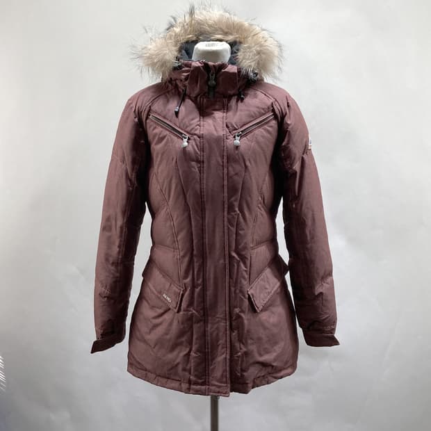 피레넥스 정품 여성라쿤 오리털 패딩자켓 S 