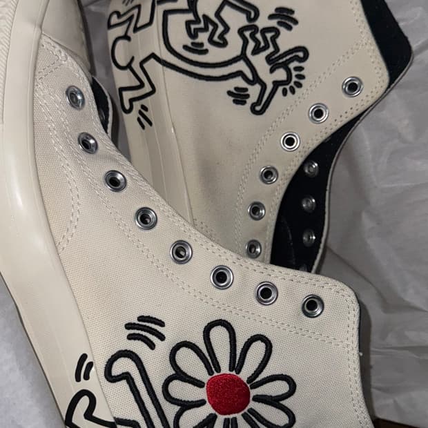 (280) 컨버스 x 키스 해링 척 70 하이 화이트