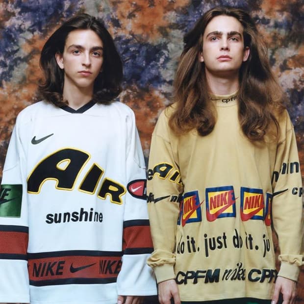 나이키 X CPFM 로고 프린트 맨투맨