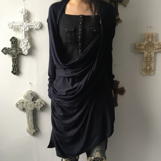 Dkny drape open cardigan