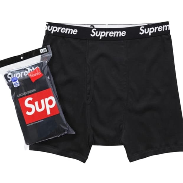 [S]슈프림 헤인즈 박서브리프 속옷 블랙