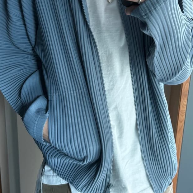 [4] 옴므플리세 오버사이즈 하이넥 집업