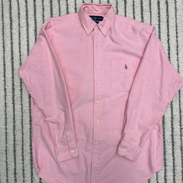 폴로(Polo)랄프로렌 핑크 옥스포드 셔츠