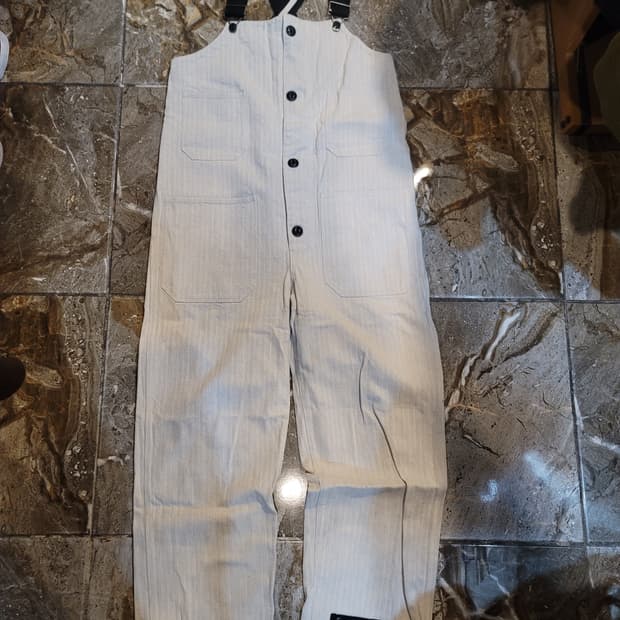 사무라이진 오트밀 헤링본 오버롤 (일본한정판)