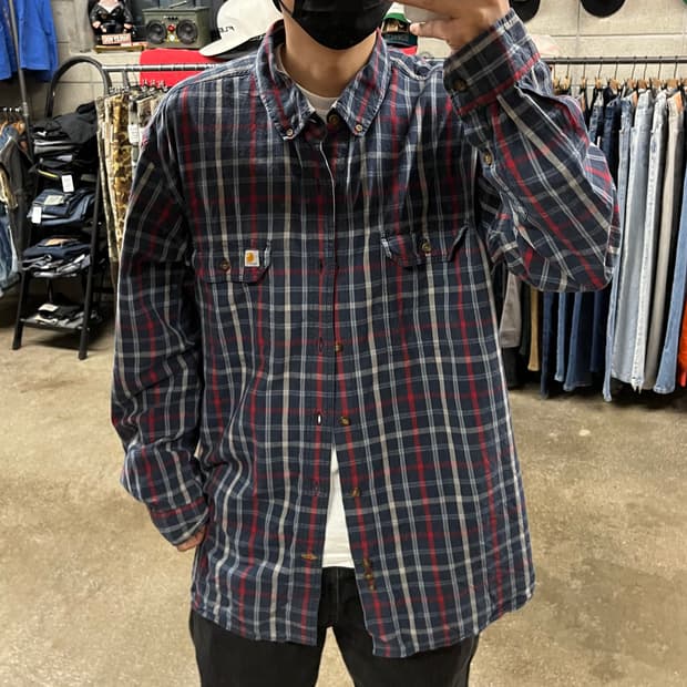 Carhartt 체크 셔츠 (110)