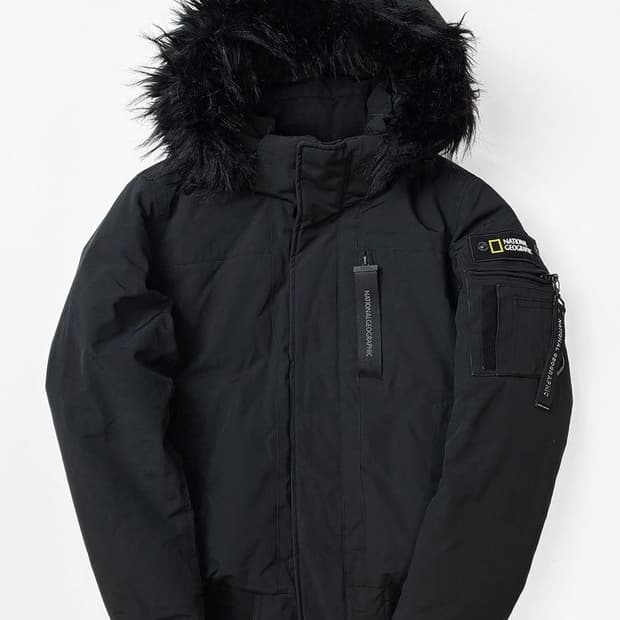 내셔널지오그래픽 20FW 덕다운 타루가 퍼 트리밍 숏 패딩 PN5247