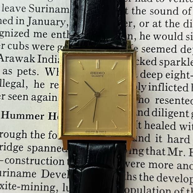 세이코 탱크 쿼츠 2C21-5180  