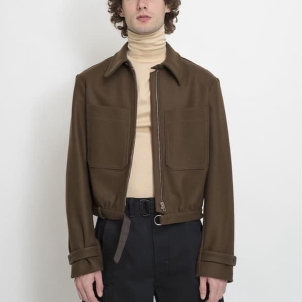 르메르 20fw 울 블루종 다크그레이