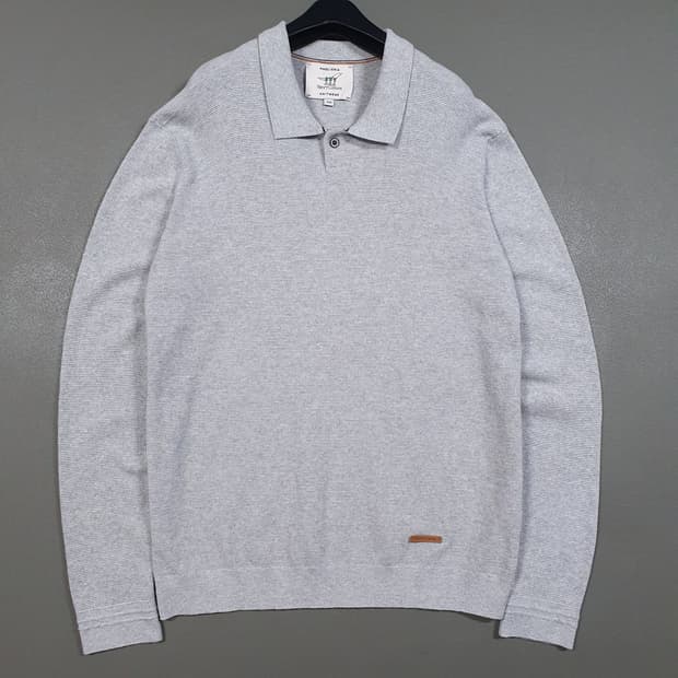 100) 헨리코튼 신형 21FW 코튼 캐시미어 블렌드 폴로 니트 스웨터