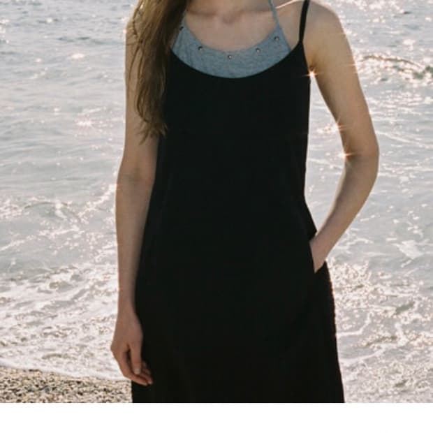 레이브 Jersey Layered Dress VW6M0562 Black