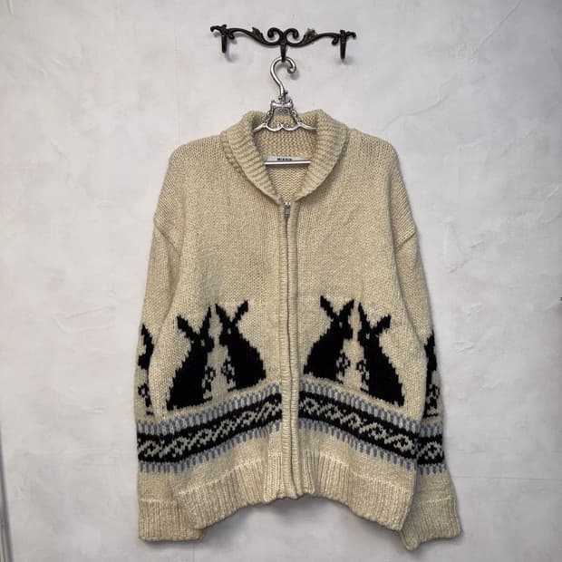 Ivory rabbit nordic over loose cowichan 