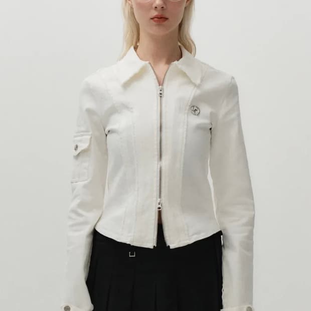 cut line jacket [ivory]
