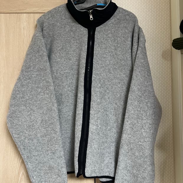 80s 일본판 노스페이스 그레이 플리스 집업