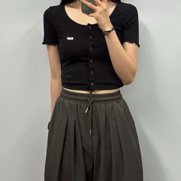 코닥 블랙 린넨 가디건 