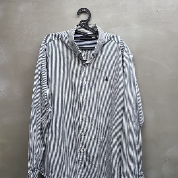 빈폴 스트라이프 긴팔 셔츠110. 가슴60기장80