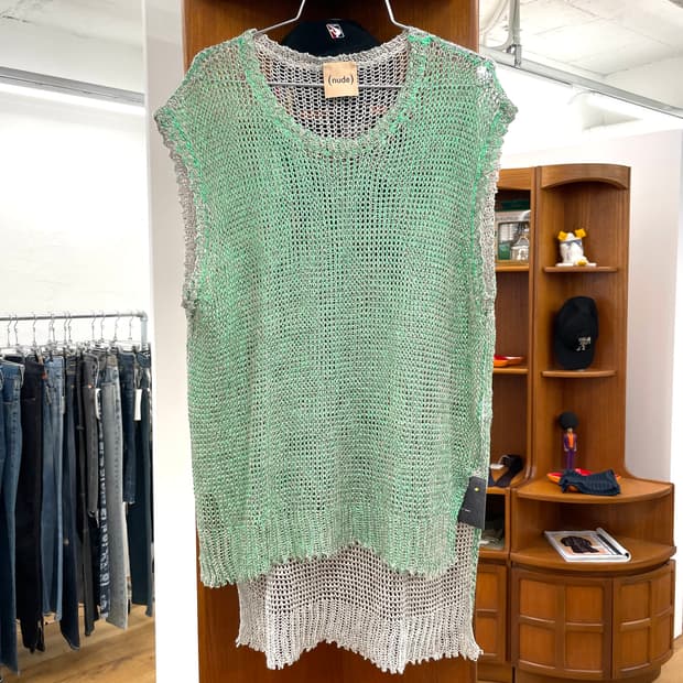 [40] (nude) 시스루 니트 베스트