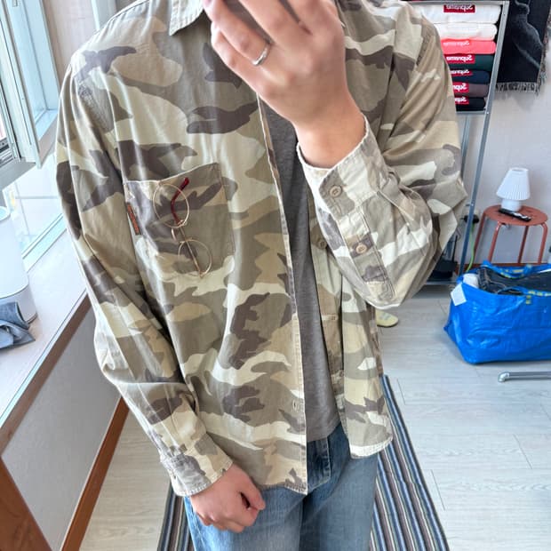 90s 올드 스투시 아웃도어 셔츠