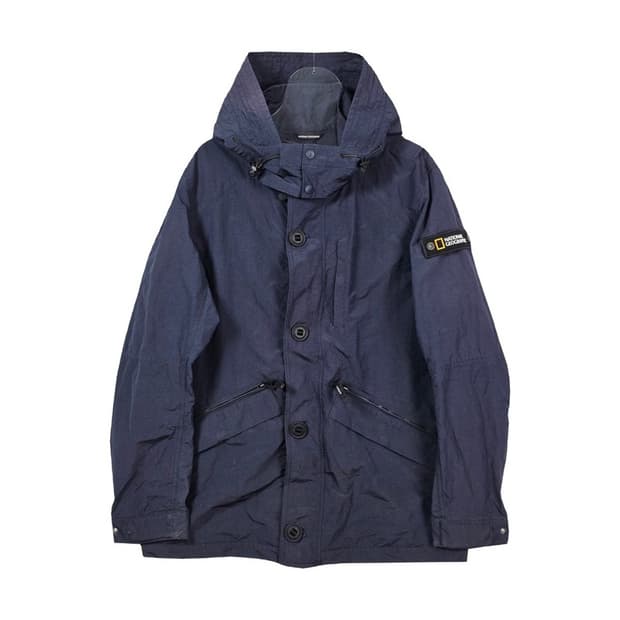 내셔널지오그래픽 네이비 후드 필드 자켓 XL