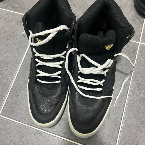 아르마니 하이탑 스니커즈