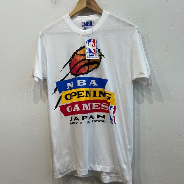 90s NBA 일본 오프닝 게임 빈티지 티셔츠 데드스탁