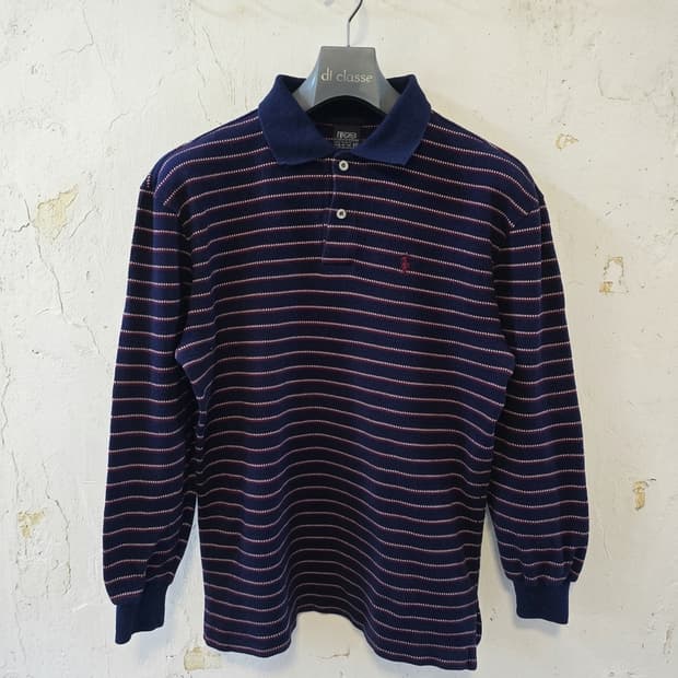 폴로 랄프로렌 스트라이프 긴팔 카라티 M