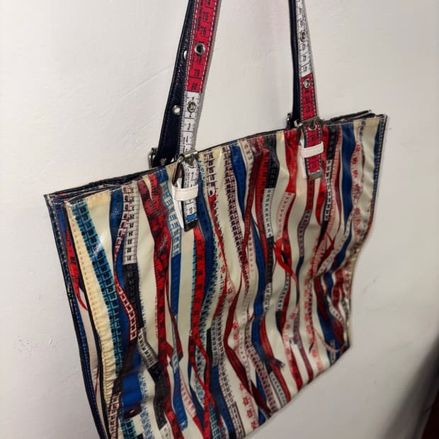 장 폴 고티에 룰러 레더 토트백