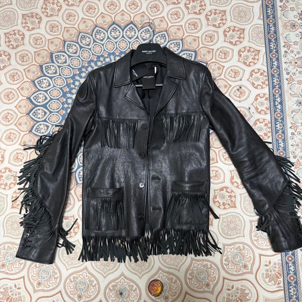 급처)생로랑 프린지자켓 44사이즈