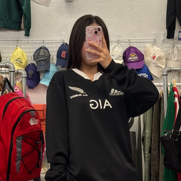 아디다스 럭비 올블랙스 져지 M