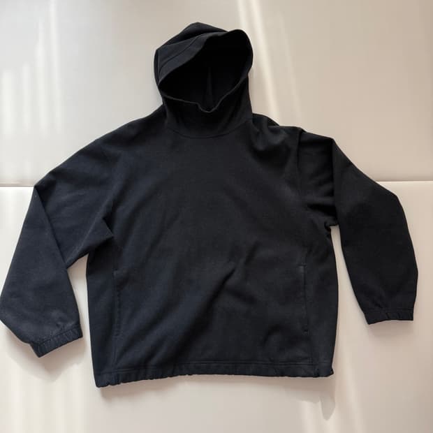 유니클로 U 후드티 XL 블랙