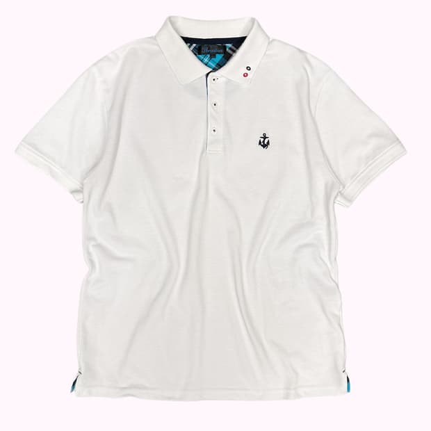 THRUXTON white anchor pk t-shirt