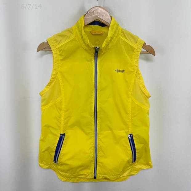 루이까스텔 여자 골프 얇은 조끼 옐로우 95