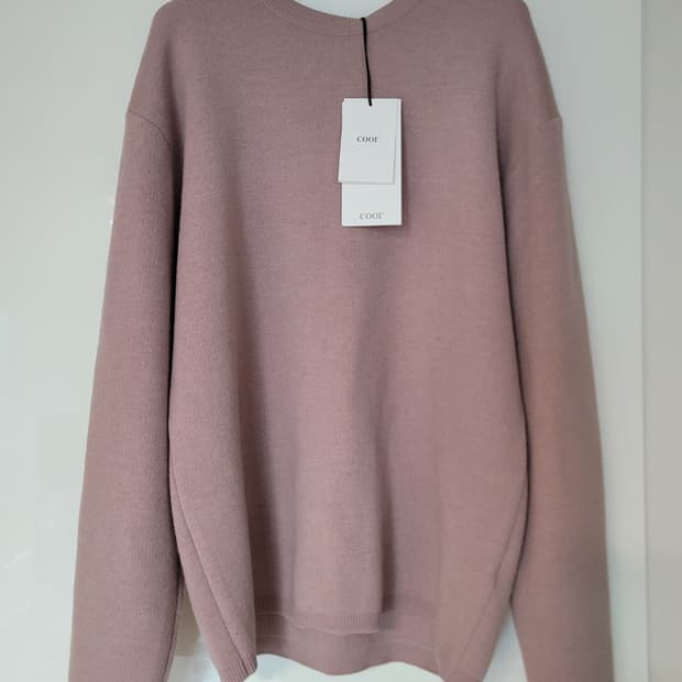 쿠어 캐시미어 니트 더스티핑크 L사이즈