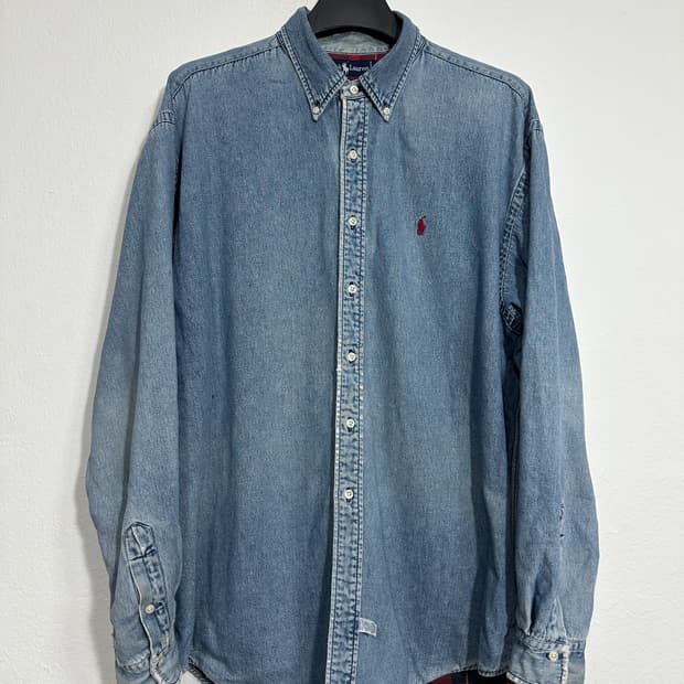폴로 데님셔츠 XL