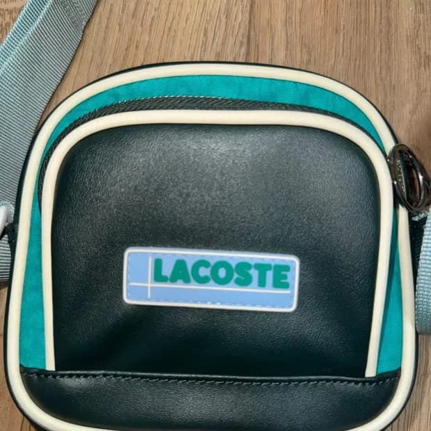 라코스테 그린 블루 크로스백 매신저백 빈티지