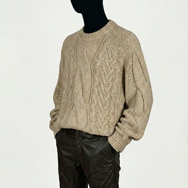 noirer cable sweater