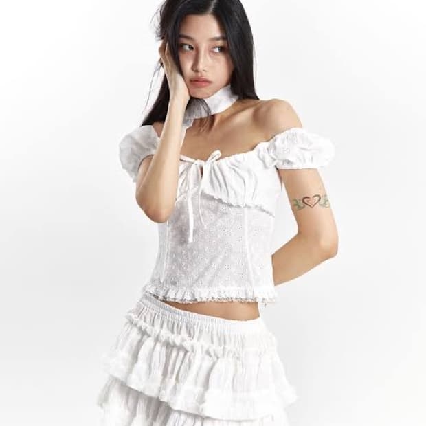 루루서울 럭키걸 신드롬 블라우스 화이트