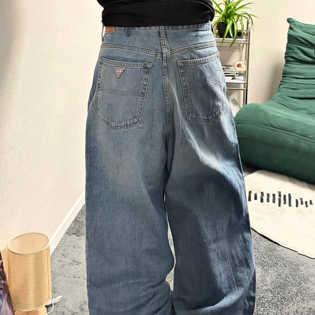 90s GUESS 데님 와이드팬츠