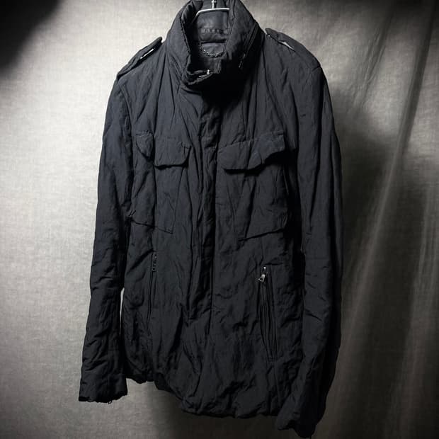 The Viridi Anne Crinkled Field Jacket   