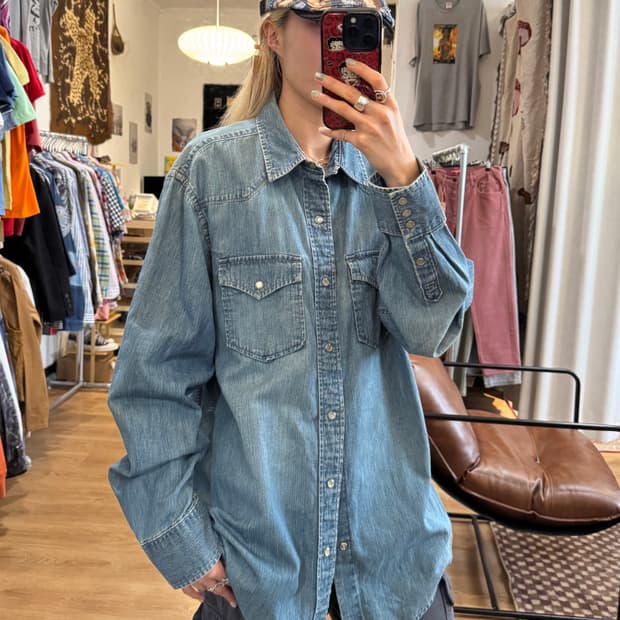 GAP 갭 웨스턴 데님 셔츠