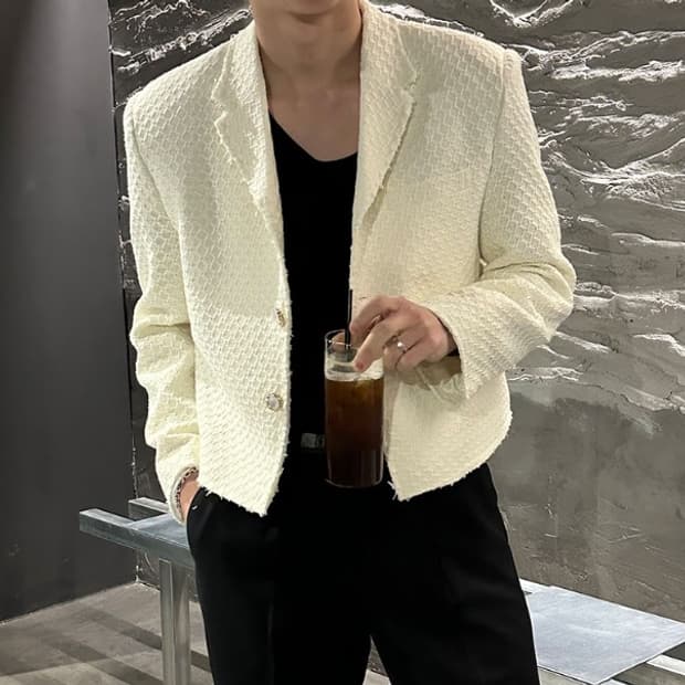 남성 트위드자켓