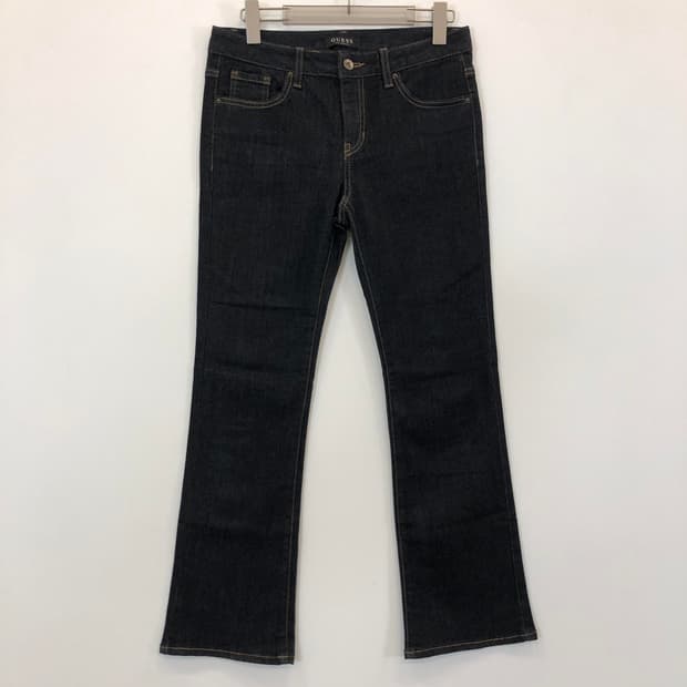 게스 프리미엄 은장 스틸로고 부츠컷데님진 28 인치