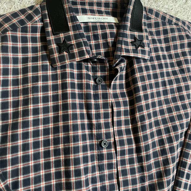 지방시 15FW 리카르도 티시 체크셔츠