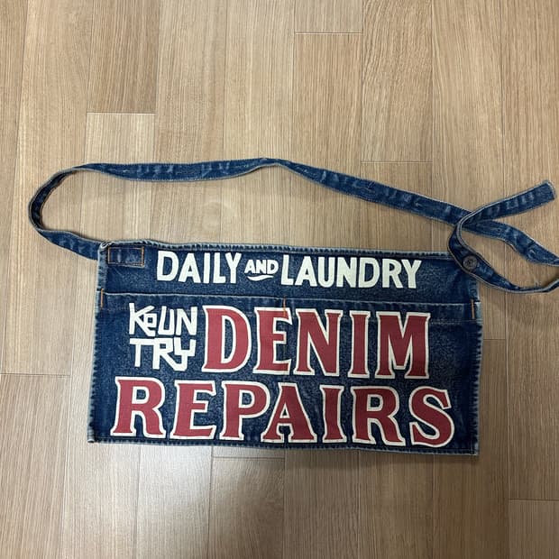 캐피탈 데님 앞치마/에이프런