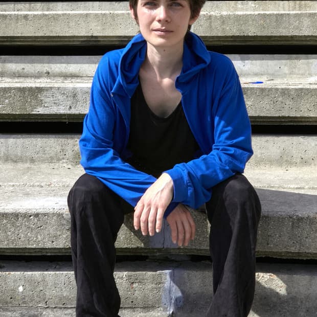 Mudule lounge hoodie zipup blue 2 size